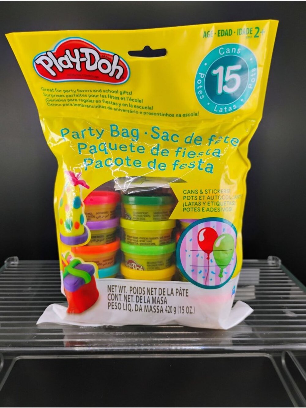 Play-Doh Party Bag With 15 Cans & Stickers Modeling Compound Set